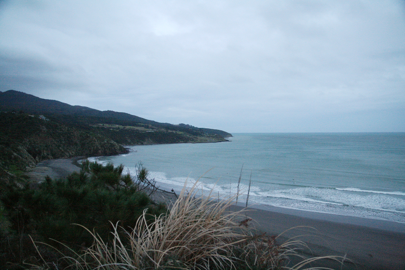 facing south towards manu bay